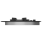 Plaque 5 GAZ (dont WOK) Verre Noire 75cm
