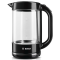 Bouilloire sans fil 1,7L Noire Verre 2400W