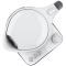 Bouilloire 1,7L Blanche/Inox 5 réglages de T°C 3000W